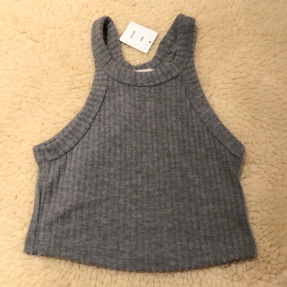 Urban Outfitters Grey Crop Top